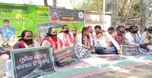 Read more about the article ବିଧାୟକ ଜଗଦ୍ଦେବଙ୍କୁ ବିରୋଧ: ତହସିଲ ଅଫିସ ସାମ୍ନାରେ ଧାରଣା ଦେଲା ବିଜେପି