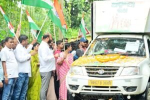 Read more about the article ଗାନ୍ଧିଜୀଙ୍କ ଦେଶପ୍ରେମ ଓ ଶାନ୍ତିର ବାର୍ତ୍ତା ନେଇ ତାଳଚେରର ବିଭିନ୍ନ ସ୍ଥାନ ପରିକ୍ରମା କଲା ଅହିଂସା ରଥ