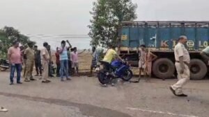 Read more about the article ଟ୍ରକ-ବାଇକ୍ ମୁହାଁ ମୁହିଁ ଧକ୍କା, ଘଟଣାସ୍ଥଳରେ ଜଣେ ମୃତ