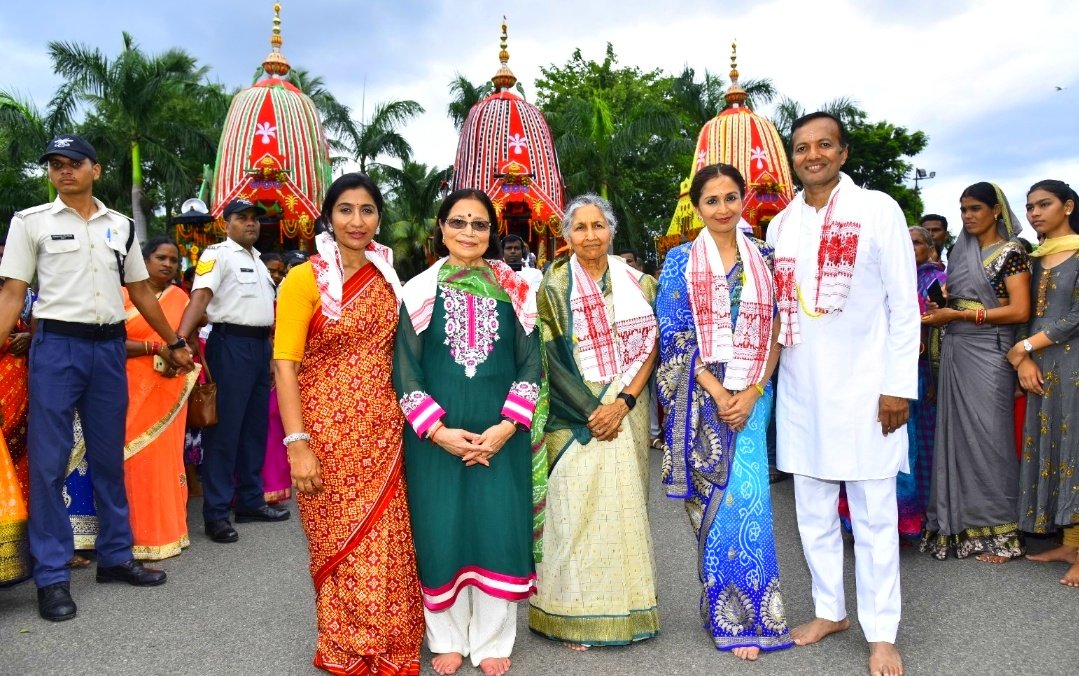You are currently viewing ନବଦିନାତ୍ମକ ଯାତ୍ରା ସାରି ବାହୁଡ଼ିଲେ ମହାବାହୁ, ଜିନ୍ଦଲ ନଗରରେ ଭକ୍ତିମୟ ପରିବେଶ