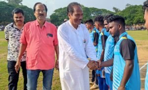 Read more about the article ଓପି ଜିନ୍ଦଲ ଅନୁଗୁଳ କପ୍ ଫୁଟବଲ୍ ଜାମସେଦପୁରକୁ ୩-୦ ଗୋଲରେ ହରାଇ ବାଗେଡ଼ିଆ ସେମିଫାଇନାଲରେ