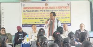 Read more about the article ‘ସ୍ପନ୍ଦନ’ ପକ୍ଷରୁ ନିଶା ନିବାରଣ ସଚେତନତା କାର୍ଯ୍ୟକ୍ରମ: ନିଶାଠୁ ଦୂରେଇ ରହିବାକୁ ପରାମର୍ଶ