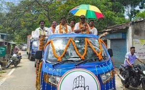 Read more about the article ବନ୍ତଳା ଅଞ୍ଚଳରେ କଂଗ୍ରେସ ପ୍ରାର୍ଥୀ ଅମ୍ବିକା ଭଟ୍ଟଙ୍କ ବିଶାଳ ବାଇକ ରାଲି, ହାତ ଉପରେ ଭରସା କରିବାକୁ କଲେ ନିବେଦନ