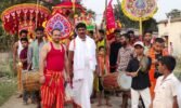 ମା’ ମଙ୍ଗଳାଙ୍କ ଝାମୁ ଯାତ୍ରା ଆୟୋଜିତ, ବିରାଟ ଶୋଭାଯାତ୍ରାରେ ଗ୍ରାମ ପରିକ୍ରମା କଲେ ଦେବୀ