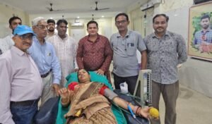 Read more about the article ଯୁବ ସାମ୍ବାଦିକ ରଘୁନାଥଙ୍କ ଚତୁର୍ଥ ଶ୍ରାଦ୍ଧ ଦିବସରେ ରକ୍ତଦାନ ଶିବିର