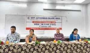 Read more about the article ଅନୁଗୁଳ ସ୍ୱୟଂଶାସିତ ମହାବିଦ୍ୟାଳୟରେ ଏମ.ବି.ଏ ଓ ଏମ.କମ ଛାତ୍ରଛାତ୍ରୀଙ୍କୁ ସ୍ୱାଗତ