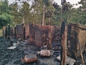 Read more about the article ଅଗ୍ନିକାଣ୍ଡରେ ଶ୍ରୀକାନ୍ତ ନାଏକଙ୍କ ତିନି ବଖରା ଚାଳ ଘର ପୋଡ଼ି ପାଉଁଶ