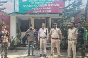 Read more about the article ଶିକାର ପାଇଁ ଇଲେକ୍ଟ୍ରିକ ତାର ବିଛାଇବା ବେଳେ ମାଡ଼ି ବସିଲେ ବନ ଅଧିକାରୀ: ଜଣେ ଗିରଫ, ସାମଗ୍ରୀ ଜବତ