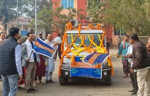 Read more about the article ପାଣି ପଞ୍ଚାୟତ ପକ୍ଷ: ଗାଁ ଗାଁ ବୁଲି ଜନଜାଗରଣ ସୃଷ୍ଟି ପାଇଁ ଉଦଘାଟନ ହେଲା ସଚେତନତା ରଥ