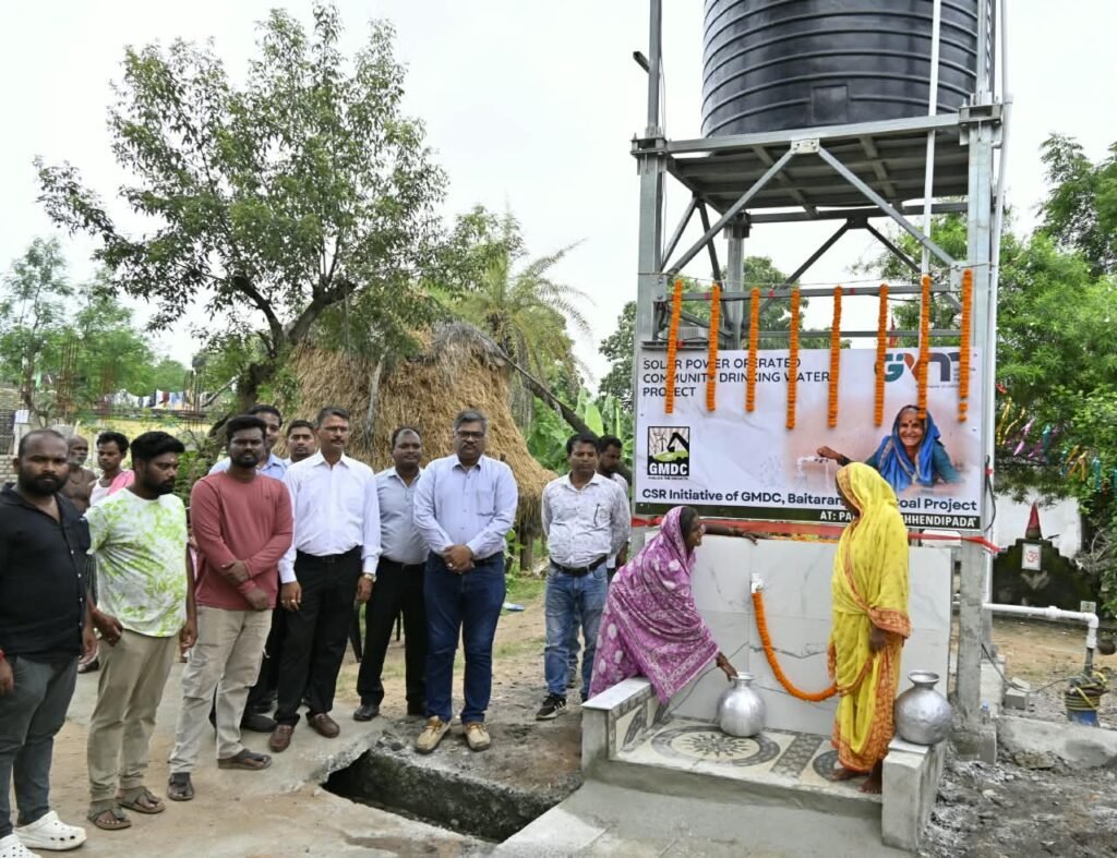 ଛେଣ୍ଡିପଦାରେ ସୌରଶକ୍ତି ଚାଳିତ ପାନୀୟ ଜଳ ପ୍ରକଳ୍ପ ଉଦଘାଟିତ, ଉପକୃତ ହେବେ ୮୦ ପରିବାର
