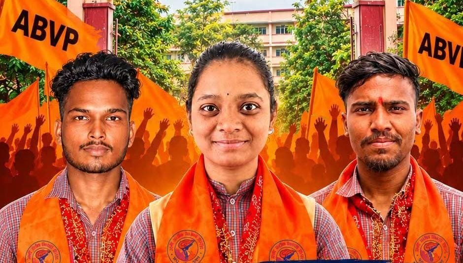 ବିସିଜେଡିକୁ ପଛରେ ପକାଇଲା ଏବିଭିପି, ପି.ଏସ୍‌.ଏସ୍‌.ଜେ. କଲେଜରେ ବିଜୟ